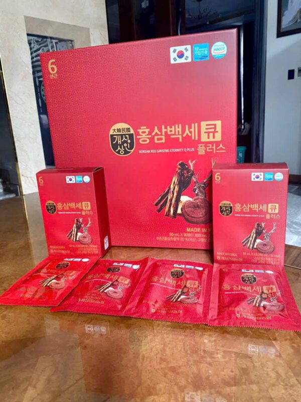 Nước Hồng Sâm Nhung Hươu Linh Chi Hàn Quốc Q GOLD+ Q PLUS - Ảnh 3