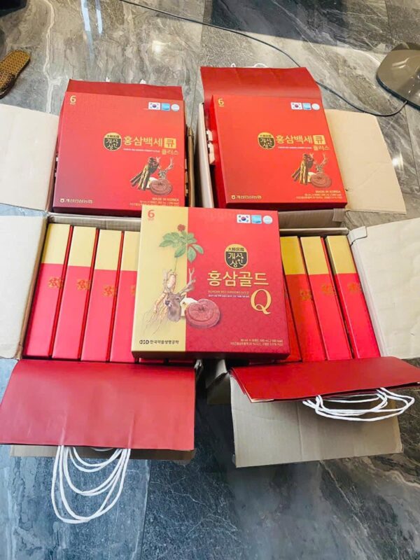 Nước Hồng Sâm Nhung Hươu Linh Chi Hàn Quốc Q GOLD+ Q PLUS - Ảnh 8