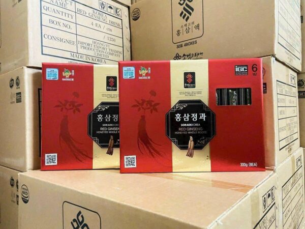 Hồng Sâm Nguyên Củ Tẩm Mật Ong SOBAEK 300Gr - Ảnh 6